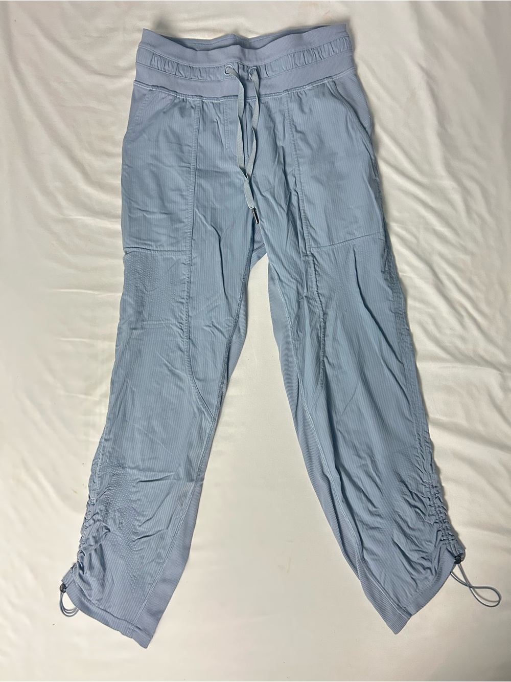 Lululemon Dance Studio Pants Light Blue Cinch Hem Women’s Size 2